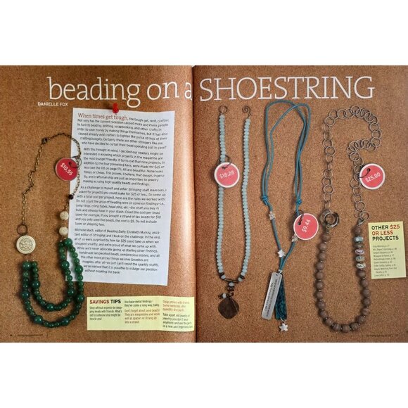 Stringing Magazine Spring 2009 70 Ideas For Making Fresh Spring Jewelry - Picture 4 of 16